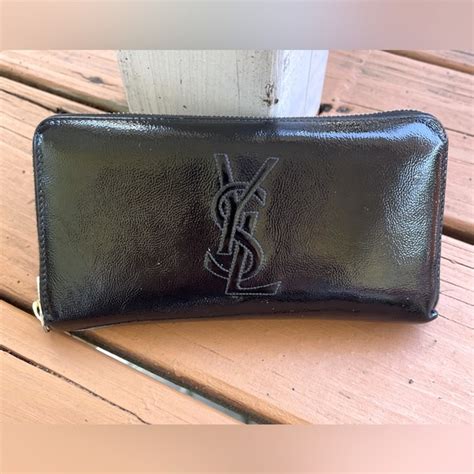 ysl belle de jour zip wallet|SAINT LAURENT Patent Leather Belle De Jour Zippy Wallet .